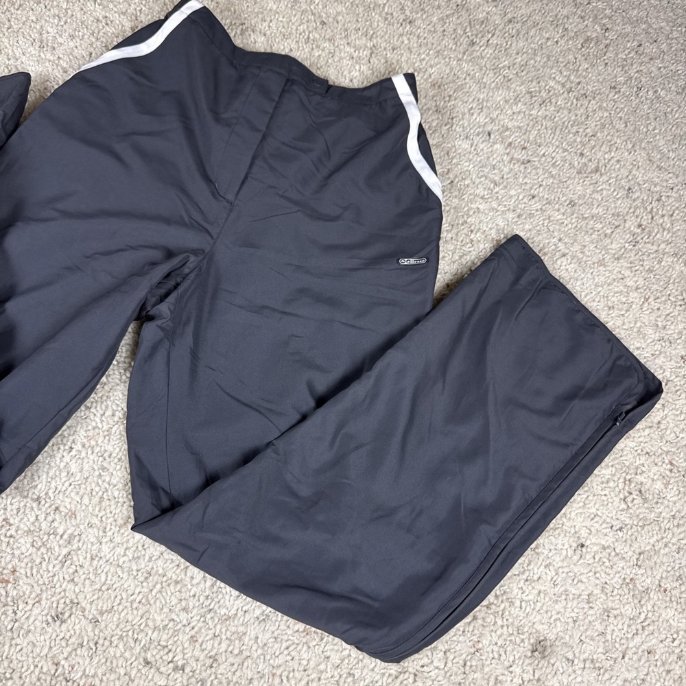 ELLESSE Bandino GraycFull Zip Track Pants Lined  Womens Size 8 Elastic Top